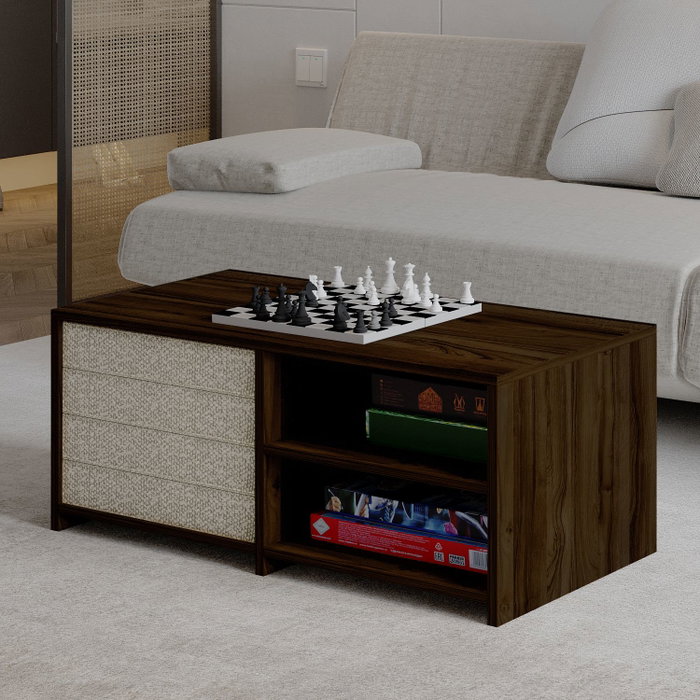 Hanah Home Gord - Walnut Juego de mesas de café